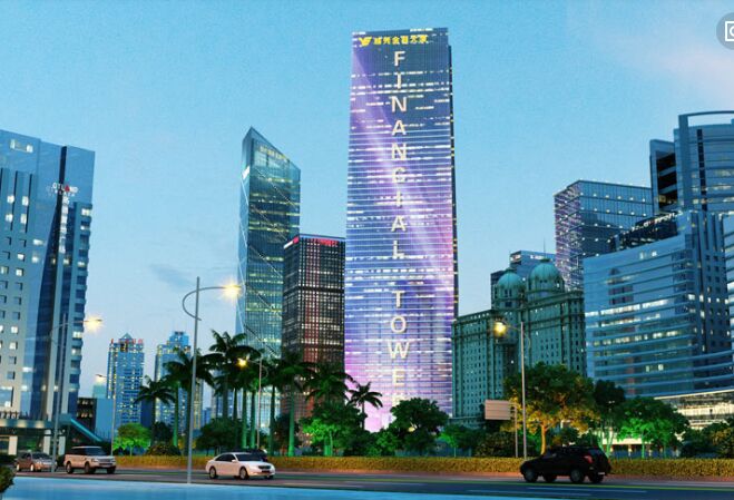 臺(tái)式雙屏訪客機(jī)TSV-5SC進(jìn)駐廣州地標(biāo)--越秀金融大廈