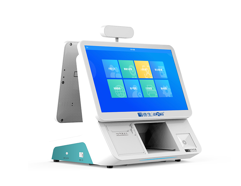 德生高性價比安卓訪客易TSV-6SA智能雙屏訪客一體機